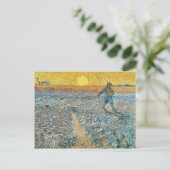 Vincent Van Gogh de Sower Painting Art Briefkaart (Staand voorkant)