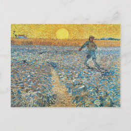 Vincent Van Gogh de Sower Painting Art Briefkaart