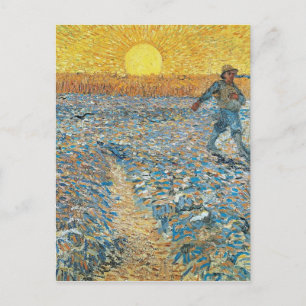 Vincent Van Gogh de Sower Painting Art Briefkaart