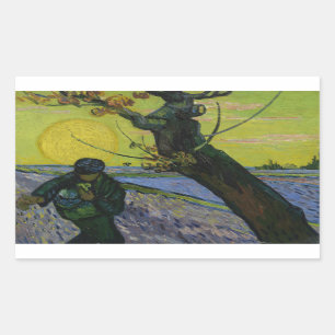 Vincent van Gogh - De Sower Rechthoekige Sticker