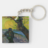 Vincent van Gogh - De Sower Sleutelhanger (Achterkant)