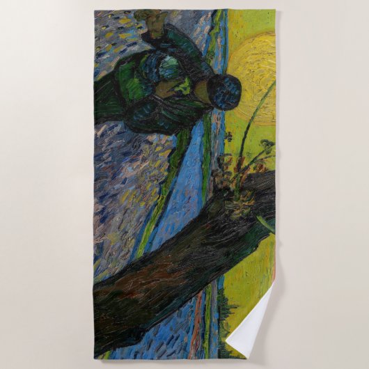 Vincent van Gogh - De Sower Strandlaken (Voorkant)