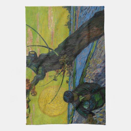 Vincent van Gogh - De Sower Theedoek (Verticaal)