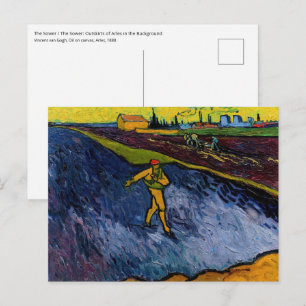 Vincent van Gogh - De Sower: Uitwijkhavens van Arl Briefkaart