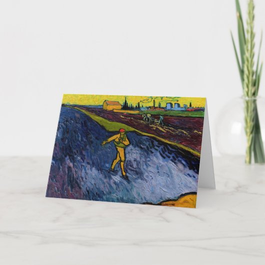 Vincent van Gogh - De Sower: Uitwijkhavens van Arl Kaart (Voorkant)