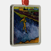 Vincent van Gogh - De Sower: Uitwijkhavens van Arl Metalen Ornament (Rechts)