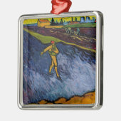 Vincent van Gogh - De Sower: Uitwijkhavens van Arl Metalen Ornament (Links)