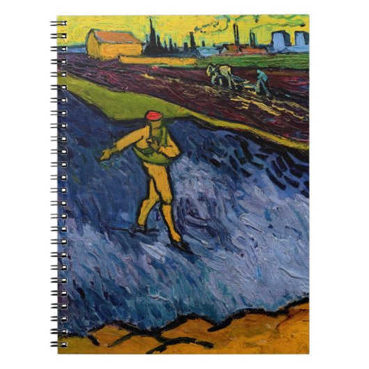 Vincent van Gogh - De Sower: Uitwijkhavens van Arl Notitieboek (Voorkant)