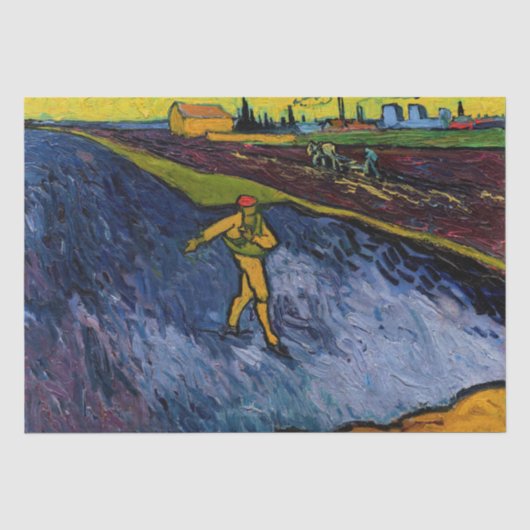 Vincent van Gogh - De Sower: Uitwijkhavens van Arl Tissuepapier (Voorkant)