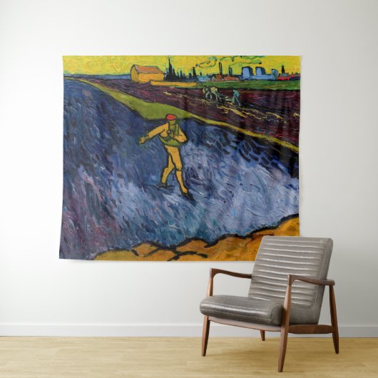 Vincent van Gogh - De Sower: Uitwijkhavens van Arl Wandkleed (In Situ (horizontaal))