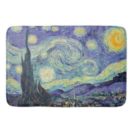 Vincent Van Gogh/ De sterrenhemel    Badmat
