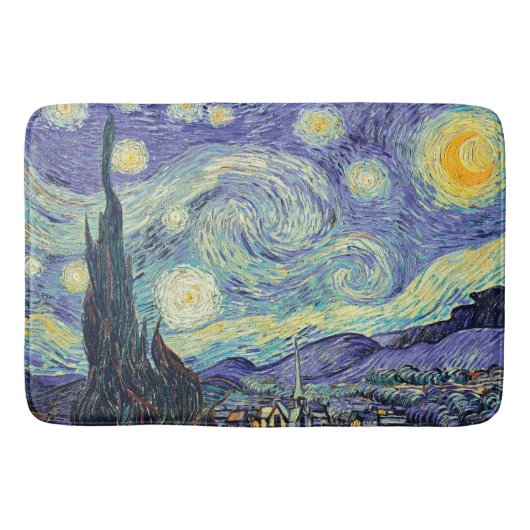 Vincent Van Gogh/ De sterrenhemel    Badmat (Voorkant)