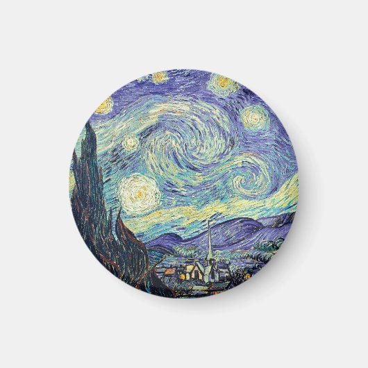 Vincent Van Gogh De sterrenhemel Magneet (Voorkant)