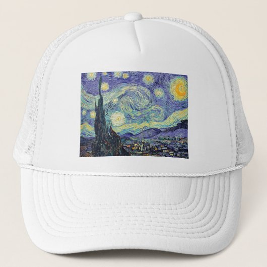 Vincent Van Gogh De sterrenhemel Trucker Pet (Voorkant)