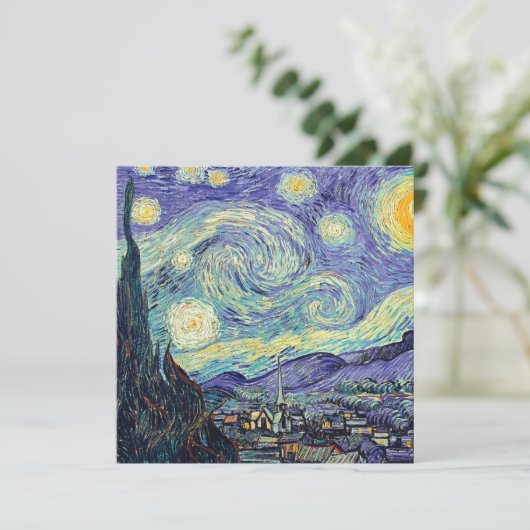 Vincent Van Gogh De Sterrennacht (Staand voorkant)