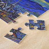 Vincent van Gogh - de Sterrennacht (1889) Legpuzzel (Zijkant)