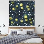 Vincent van Gogh De Sterrennacht 1889 Stijl Kunst Canvas Afdruk (Insitu (Slaapkamer))
