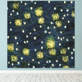 Vincent van Gogh De Sterrennacht 1889 Stijl Kunst Canvas Afdruk (Insitu (Houten vloer))