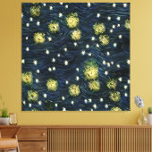 Vincent van Gogh De Sterrennacht 1889 Stijl Kunst Canvas Afdruk (Insitu (Woonkamer))
