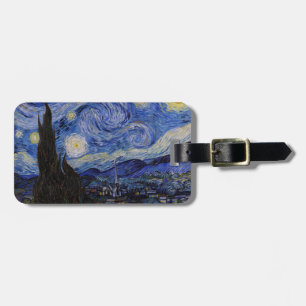 Vincent Van Gogh - De sterrennacht Bagagelabel