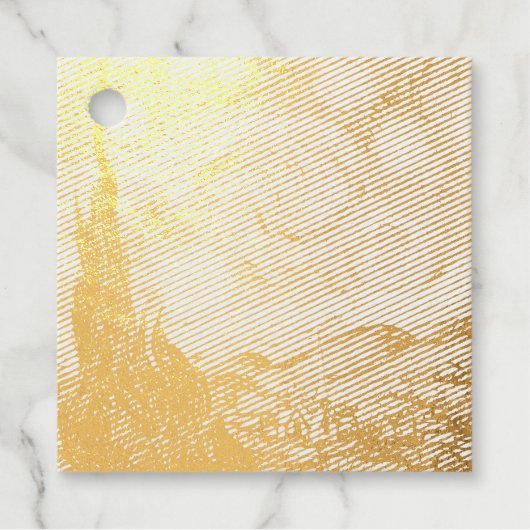 Vincent Van Gogh De Sterrennacht Bedankjes Labels (Voorkant)