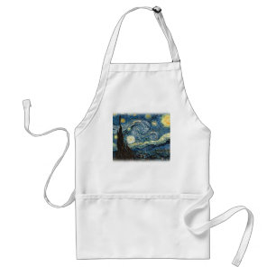Vincent van Gogh, De sterrennacht. Bekende kunst. Standaard Schort