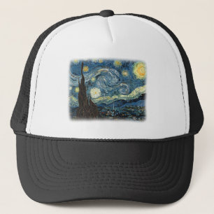 Vincent van Gogh, De sterrennacht. Bekende kunst. Trucker Pet