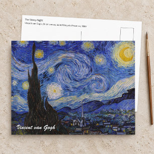 Vincent Van Gogh - De sterrennacht Briefkaart
