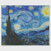 Vincent Van Gogh De Sterrennacht Cadeaupapier (Vlak)