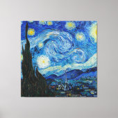 Vincent Van Gogh De Sterrennacht Canvas Afdruk (Voorkant)