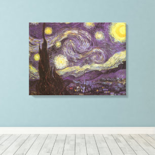Vincent van Gogh - De sterrennacht Canvas Afdruk