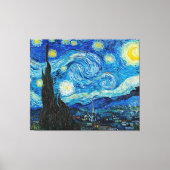 Vincent van Gogh, De sterrennacht Canvas Afdruk (Voorkant)