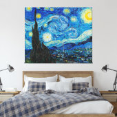 Vincent van Gogh, De sterrennacht Canvas Afdruk (Insitu (Slaapkamer))