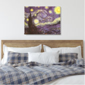 Vincent van Gogh - De sterrennacht Canvas Afdruk (Insitu (Slaapkamer))