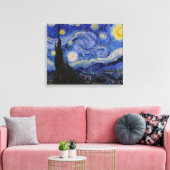 Vincent Van Gogh - De sterrennacht Canvas Afdruk (Insitu (Woonkamer))