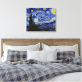 Vincent Van Gogh - De sterrennacht Canvas Afdruk (Insitu (Slaapkamer))