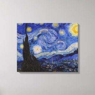 Vincent Van Gogh - De sterrennacht Canvas Afdruk