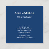 Vincent Van Gogh - de Sterrennacht - de QR-code Vierkante Visitekaartje (Achterkant)