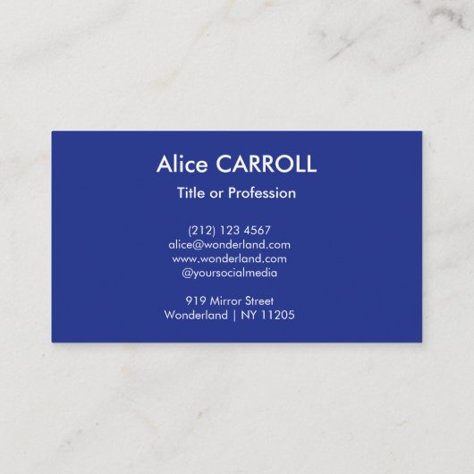 Vincent Van Gogh - de Sterrennacht - de QR-code Visitekaartje (Achterkant)