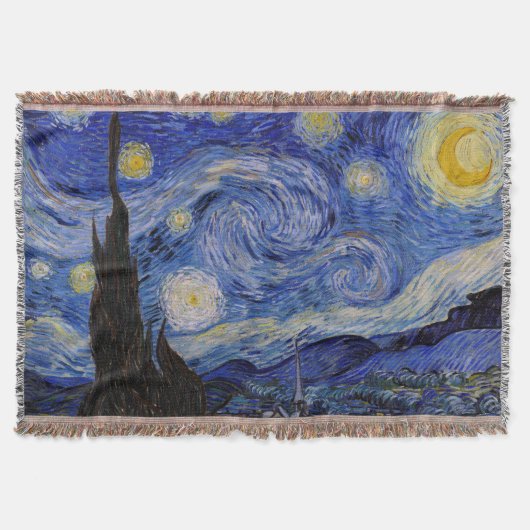 Vincent Van Gogh - De sterrennacht Deken (Voorkant)