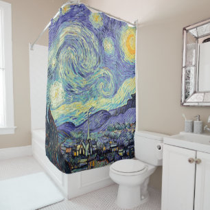 Vincent Van Gogh De Sterrennacht Douchegordijn