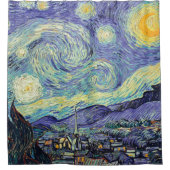 Vincent Van Gogh De Sterrennacht Douchegordijn (Voorkant)
