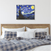 Vincent Van Gogh - De sterrennacht Extra groot Canvas Afdruk (Insitu (Slaapkamer))