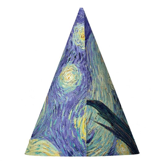 Vincent Van Gogh De Sterrennacht Feesthoedjes (Achterkant)