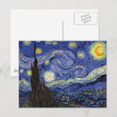 Vincent Van Gogh - De Sterrennacht Fine Art Briefkaart (Voorkant / Achterkant)