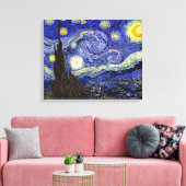 Vincent Van Gogh - De Sterrennacht Fine Art Canvas Afdruk (Insitu (Woonkamer))