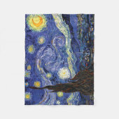 Vincent Van Gogh - De Sterrennacht Fine Art Fleece Deken (Voorkant)