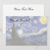 Vincent Van Gogh - De Sterrennacht Fine Art Kaart (Voorkant / Achterkant)