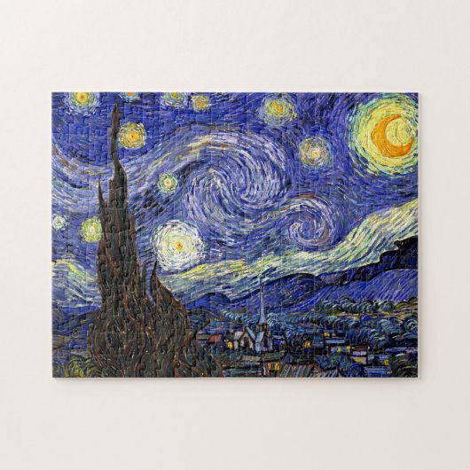Vincent Van Gogh - De Sterrennacht Fine Art Legpuzzel (Horizontaal)