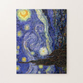 Vincent Van Gogh - De Sterrennacht Fine Art Legpuzzel (Verticaal)